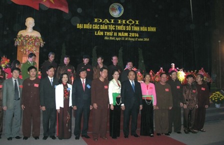 Phó Thủ tướng Nguyễn Xuân Phúc dự Đại hội Đại biểu các dân tộc thiểu số tỉnh Hòa Bình lần thứ II  - ảnh 1